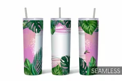 Palm Skinny Tumbler Sublimation | 20 oz | Taper | Straight Product Image 1