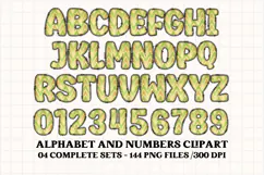 Christmas Alphabet png clipart, christmas letters doodle Product Image 3