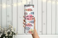 Nurse 20oz Skinny Tumbler Sublimation, Daily affirmations Product Image 7