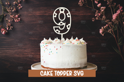 Cake Toppers Daisy Numbers 0-9 Laser cut, Baby Birthday Cake Product Image 11