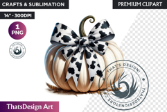 Western Coquette Pumpkin Autumn PNG, Cowgirl Fall clipart Product Image 1
