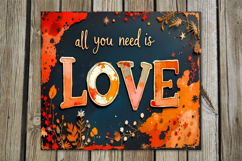 Love hippie Inscription | 8 Boho Skinny tumbler designs Product Image 9