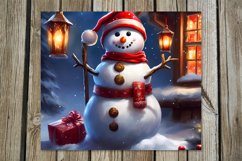 Christmas snowman | Xmas Skinny tumbler sublimation design P Product Image 5