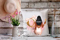 Mr And Mrs Bride Tumbler PNG Wedding Wrap Sublimation Design Product Image 8