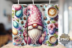 Easter Day Gnome Tumbler Sublimation - 20 Oz Skinny Tumbler Product Image 1