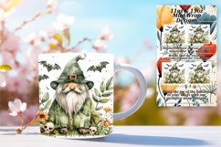 Halloween Magic Gnome Mug Sublimation Elegance 11oz/15oz Product Image 1