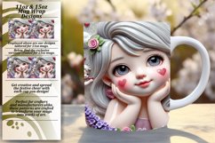 Delightful 15oz Mug Wrap Png Artwork , 3D Cupid Product Image 1