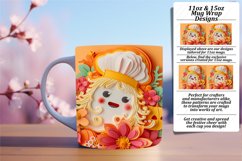 Fall-Themed 3D Halloween Mug Wrap - Sublimation 11oz 15oz Product Image 1