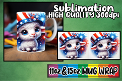 Happy days 11oz 15oz mug wrap, USA Animals Product Image 1