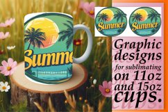 Vintage Summer Joy: 11oz/15oz Mug Wrap Product Image 1