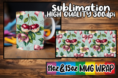 Cheerful mornings sublimation print wrap, Christmas Product Image 1