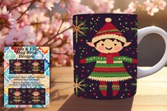 Dazzling 15oz Mug Wrap Png Artwork , Holiday Product Image 1