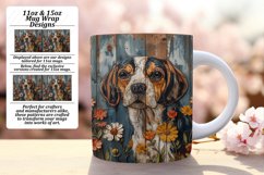 Timbered Tails: Sublimation Dog Mug Wraps, 11oz 15oz Product Image 1