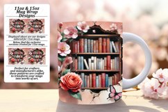 Charming 15oz Mug Wrap Png Design , Books Product Image 1