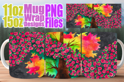 Charming whispers 11oz 15oz sublimation wrap, Spring Tree Product Image 1