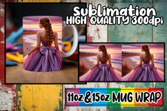 Heartfelt vibes 11oz 15oz sublimation wrap, Women Product Image 1