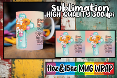 Beautiful day sublimation 11oz 15oz mug wrap, Cross Product Image 1