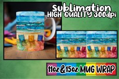 Seaside Escape Mug Wrap Sublimation Product Image 1
