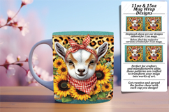 Dreamy 15oz Mug Wrap Png Design , Cute Animals Product Image 1