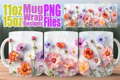 Petal Paradise Sublimation Mugs - 11oz &amp; 15oz Delight Product Image 1