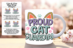 Artful 11oz Mug Wrap Png Artwork , Cat Quote Product Image 1