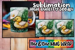 Radiant journeys 11oz 15oz sublimation wrap, 3D Bird Product Image 1