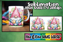 Radiant hearts 11oz 15oz sublimation wrap, Easter Gnomes Product Image 1