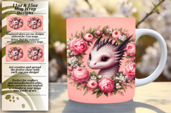 Sweet 15oz Mug Wrap Png Artwork , Dragon Product Image 1