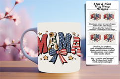 Floral 11oz Mug Wrap Png Template , Mama Product Image 1