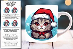 Holiday Cat Magic Mug Wrap: 11oz/15oz Product Image 1