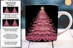 Radiant Christmas Cheer: Glittery Tree Design Product Image 1