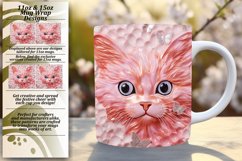 Enchanted Kitty in 3D: Colorful Sublimation Magic Product Image 1