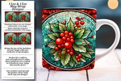Festive Mug Wrap - Stained Glass Christmas Elegance Product Image 1