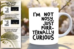 Playful Peeking Purrfection: Funny Cat Sublimation Product Image 2