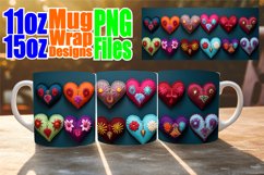 Valentine Crochet 3D Heart Sublimation Mug Product Image 1