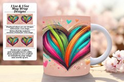 FRESH 15oz Mug Wrap PNG Design , Heart Product Image 1