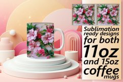 3D Blooming Flowers Mug Wrap - Spring Sublimation Product Image 1