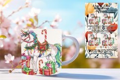 Holiday Mug Wrap Sublimation - Watercolor Design Product Image 1