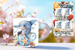 Watercolor Wildlife Mug Wrap Designs 11oz/15oz Product Image 1