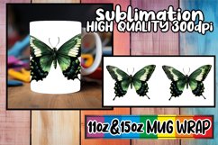 Spring Serenity Butterfly Mug Design: Sublimation Bliss Product Image 1