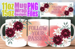 Splendid days sublimation mug wrap, Quote Product Image 1