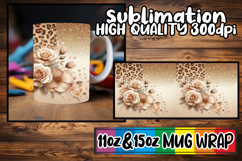 Unique charm 11oz 15oz sublimation wrap, Leopard Prints Product Image 1