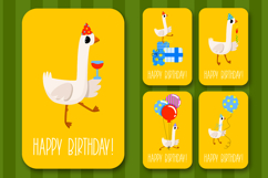 Party Goose Birthday Illustration Product Image 1