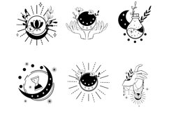 Tattoos Set 4 Procreate Brush Stamps, 30 Flash Tattoos Product Image 9