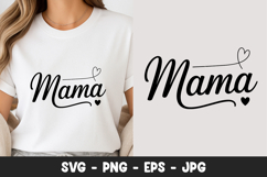 Mama Script Cute Typography Design SVG PNG Product Image 1