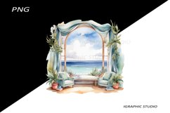 Sea View Illustration Png Product Image 1