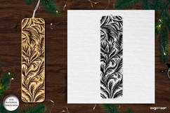 Frost Pattern Bookmark Laser CUt | Glowforge | SVG Product Image 2