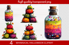Whimsical Halloween Clipart ,Hand-Drawn Fall Holiday Product Image 1