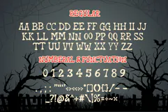 Vintage Horror is a Halloween display font Product Image 8