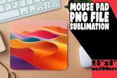 Sublimation Mouse Pad with Vibrant Gradient Patterns Product Image 1